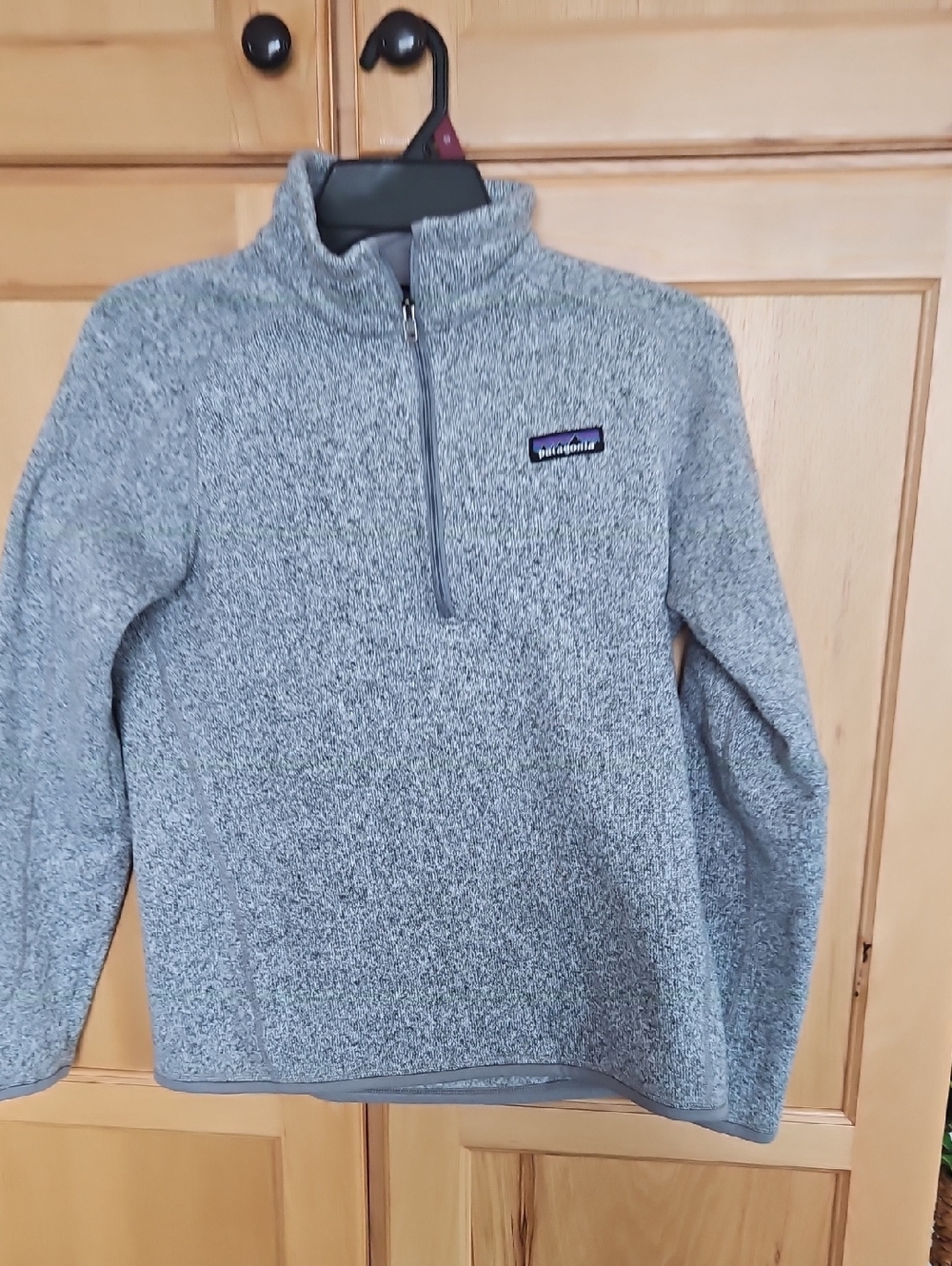 Patagonia Men's Heather Grey Half-Zip Fleece Pullover